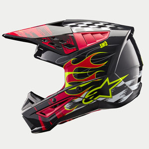 ALPINESTARS HELMET SM5 RASH GY/RD L 8307023-9033-L