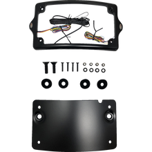 Load image into Gallery viewer, KODLIN CURVED ELYPSE 3-1 TOURING LICENSE PLATE KIT BLACK KUS20300