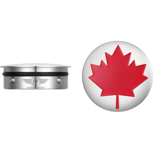 Load image into Gallery viewer, FIGURATI DESIGNS RED MAPLE LEAF SWING ARM COVER SILVER FD03-SS