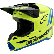 Load image into Gallery viewer, ALPINESTARS HELMET SM3 YTH RADIUM Y/B/BL M ECE06 8301925-5017-YM