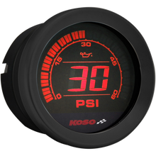 Load image into Gallery viewer, KOSO NORTH AMERICA OIL PRESSURE HD 2" BLK BA050430