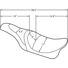 Load image into Gallery viewer, DRAG SPECIALTIES SEATS 08-19 FLHT SEAT CABALERO F.SUEDE DIA 0801-1038