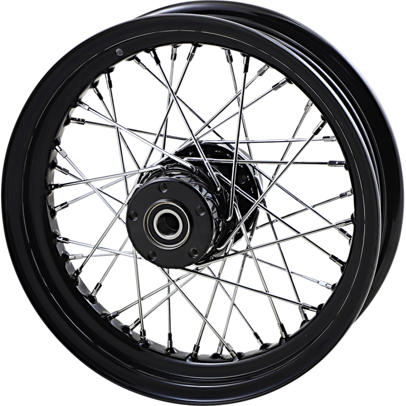 DRAG SPECIALTIES WHEEL 16X3R BLK 02-07FLT 64350AB