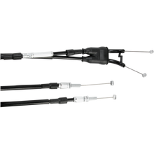 Load image into Gallery viewer, MOTION PRO THROTTLE CABLE PUSH-PULL BLACK VINYL SET 04-0278