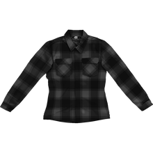 Load image into Gallery viewer, ICON JKT WM FALLBLOCK CX FLANNEL BK LG 2822-1672