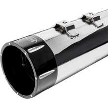 Load image into Gallery viewer, S&amp;S CYCLE 17-19 4.5&quot; MK45 FLHT CHR/BLK MUFF W/ TRACER 550-0668