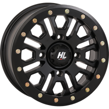 Load image into Gallery viewer, HIGHLIFTER HL23 ALLOY 15X7 4/156 5+2 (+38mm) BEADLOCK MATTE BLACK W1 15HL23-1456