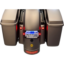 Load image into Gallery viewer, KODLIN CURVED ELYPSE 3-1 TOURING LICENSE PLATE KIT BLACK KUS20300