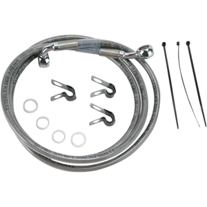 DRAG SPECIALTIES 00-07 FLST/F FRT S/S BRAKE LINE KIT +10 660214-10