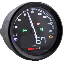 Load image into Gallery viewer, KOSO NORTH AMERICA TNT-05S SPEEDOMETER BLACK BLACK BA085001