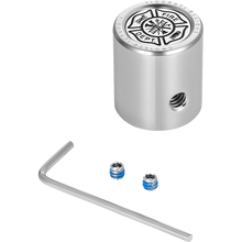 Load image into Gallery viewer, FIGURATI DESIGNS HEEL-TOE SHIFTER COVER SILVER WITH MALTESE CROSS-FIRE FD74-HTSC-SS