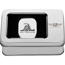 Load image into Gallery viewer, FIGURATI DESIGNS BACK FENDER COVER SILVER WITH DON'T TREAD ON ME-RIGHT FD40-AC-SS-RT