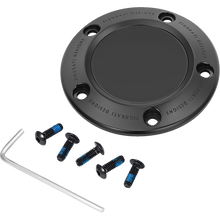 Load image into Gallery viewer, FIGURATI DESIGNS TIMING COVER PLAIN BLACK, 5-HOLE FD65-TC-5H-BLK