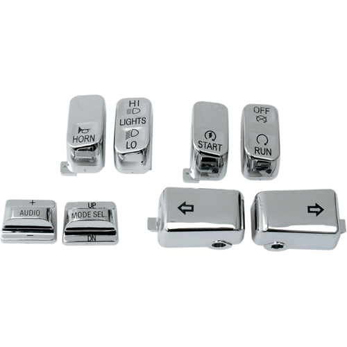 DRAG SPECIALTIES 96-13 TOURING 8PCS H/BAR SWITCH CAP KIT 0616-0129
