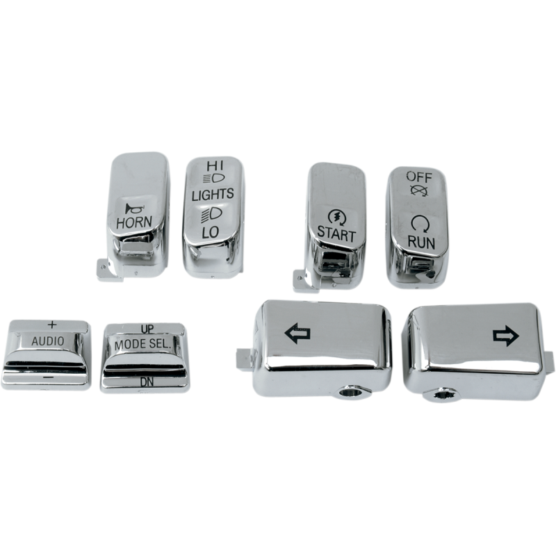DRAG SPECIALTIES 96-13 TOURING 8PCS H/BAR SWITCH CAP KIT 0616-0129