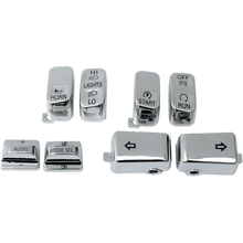 Load image into Gallery viewer, DRAG SPECIALTIES 96-13 TOURING 8PCS H/BAR SWITCH CAP KIT 0616-0129