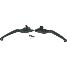 Load image into Gallery viewer, DRAG SPECIALTIES 08-13 FLHT WIDE LEVER SET BLACK (PR) 0610-0188