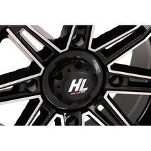 Load image into Gallery viewer, HIGHLIFTER HL22 ALLOY 14X7 4/156 4+3 (+10mm) GLOSS BLACK MACHINED W1 14HL22-1156