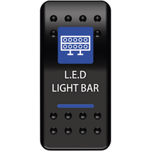 Load image into Gallery viewer, MOOSE UTILITY DIVISION MOOSE BRANDED LED LIGHTBAR SWITCH WITH BLUE LED LLB-PWR
