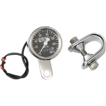 Load image into Gallery viewer, DRAG SPECIALTIES 1-7/8" MINI MECH SPEEDO W/BLK 2:1 7805-6843