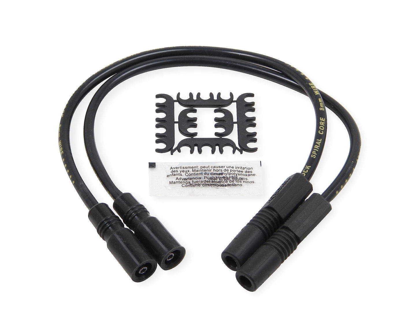 ACCEL 99-08 FLHT 8MM SPARK PLUG WIRE SET BLK 171098-K