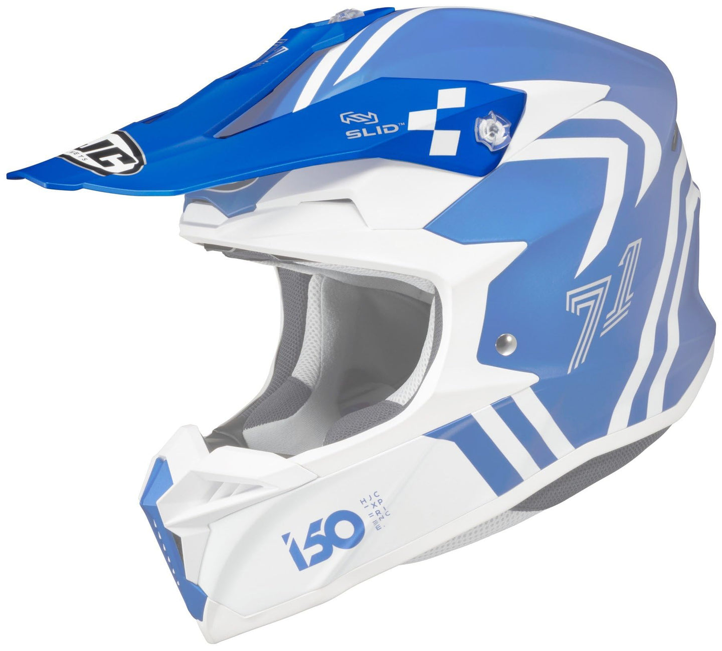 HJC i50 Hex Helmet Visor/Peak Blue