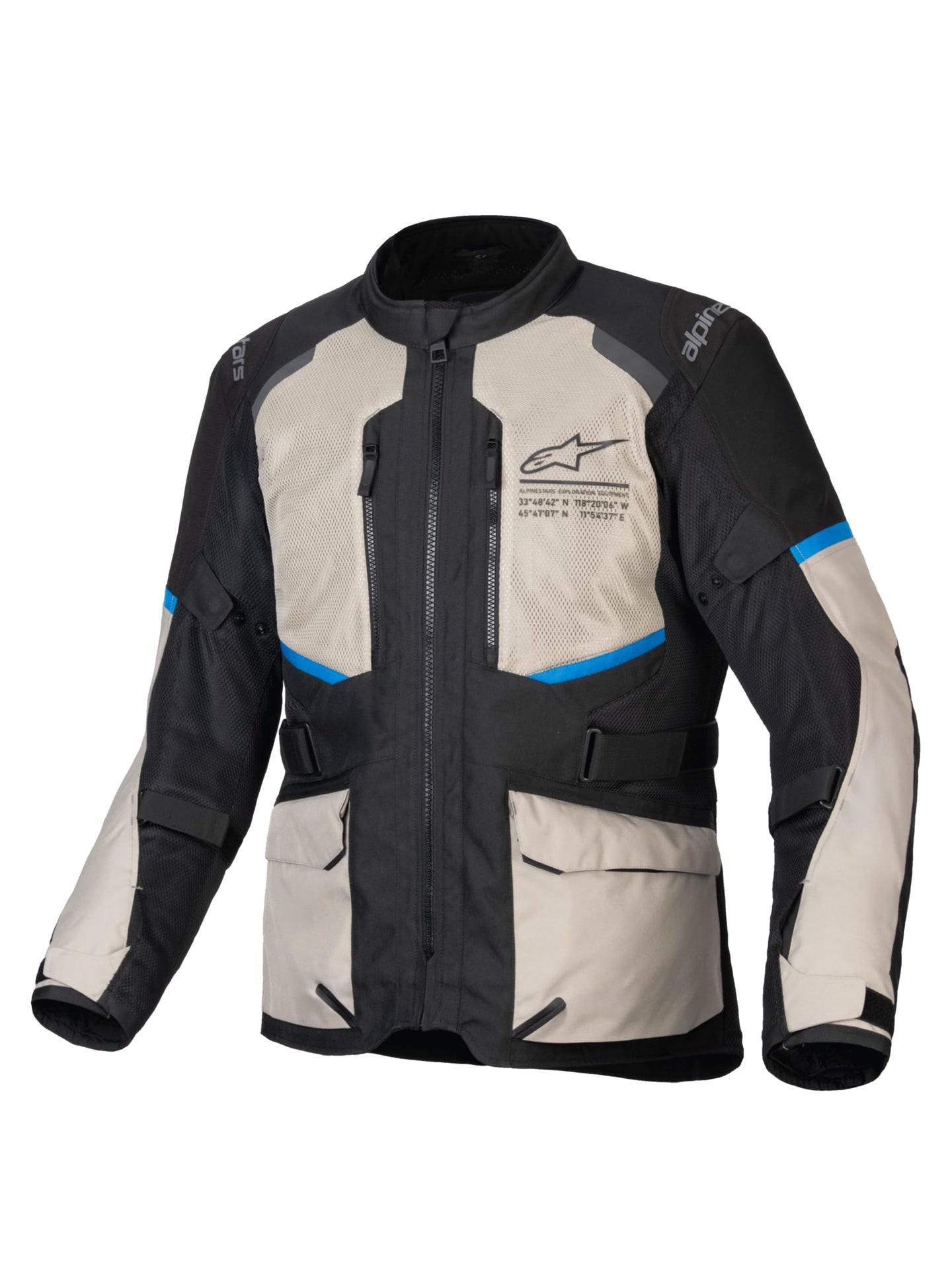 ALPINESTARS (ROAD) JACKET ANDES AIR BLK/GRY/BLUE S 3207924-1479-S