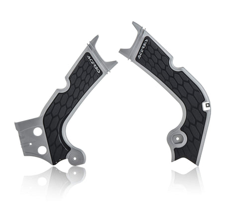 Acerbis - 17-19 Honda CRF250R/ CRF250RX/CRF450R/ CRF450RX Frame Guard X Grip - Silver/Black (2630711015)