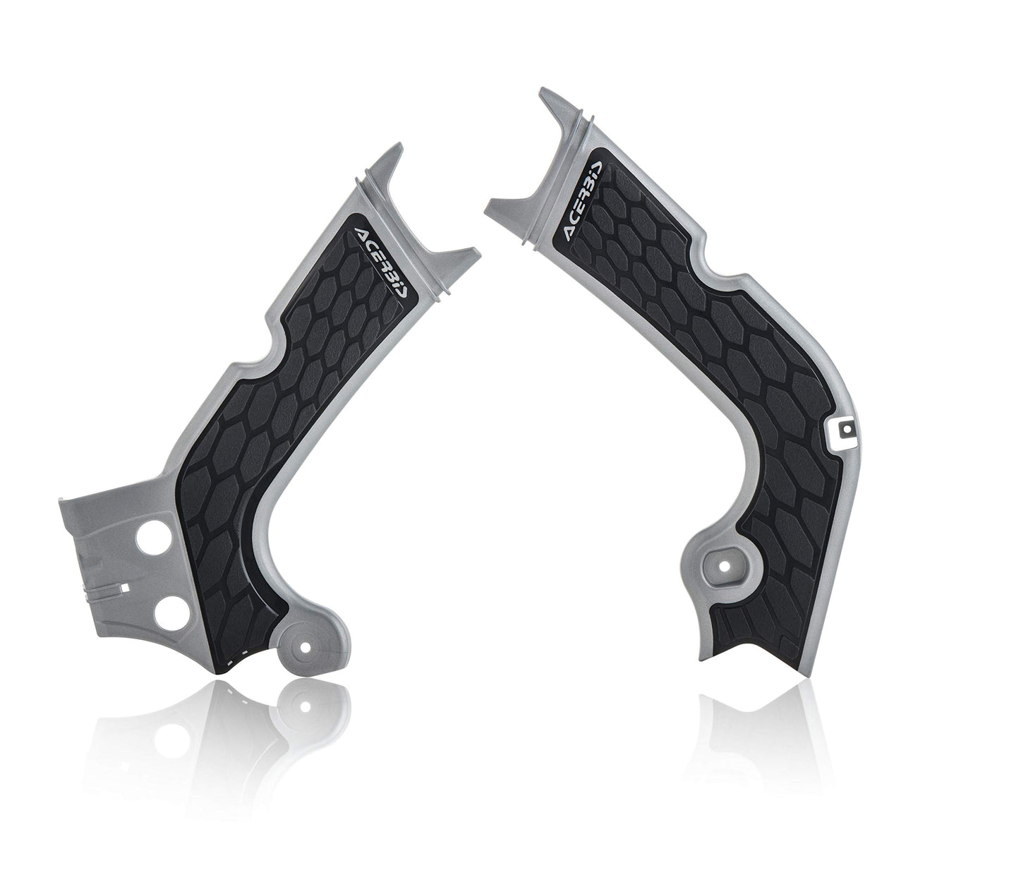 Acerbis - 17-19 Honda CRF250R/ CRF250RX/CRF450R/ CRF450RX Frame Guard X Grip - Silver/Black (2630711015)