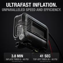 Load image into Gallery viewer, NOCO AIR10 UltraFast 10A Tire Inflator, 12V Portable Air Compressor Pump, Rated at 60 PSI, Inflates Tires from 0-40 PSI in 3.8 Minutes with a Smart Pressure Guage and Automatic Shut-Off - Motomike Canada