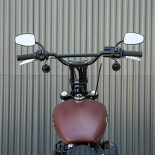Load image into Gallery viewer, Biltwell | Moto Bar Motorcycle Handlebar | Black Electroplate Finish | 1&quot; OD | TBW with Insert Compatible with Cable Operated Throttles and Harley&#39;s Throttle-By-Wire Control Module