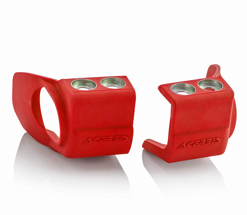 Acerbis - 09-24 Hon CRF250/R/CRF450R/RX/X/0R-S/ 09-23 Kaw KX250F/450F Fork Shoe Protectors - Red (2709690227)