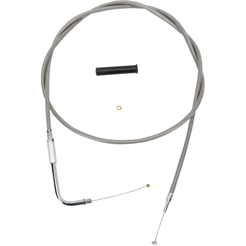 DRAG SPECIALTIES S/STEEL THROTTLE CABLE 5332156B
