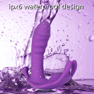 10 Modes Memory Function and One Touch Recovery Function Powerful Silent Waterproof Portable Soft Silicone Packaging Exquisite Ladies Gift Massager-C06