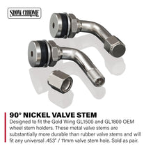 Load image into Gallery viewer, SHOW CHROME 90 NICKEL VALVE STEM PR 5-802