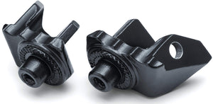 Kuryakyn 8907 Motorcycle Accessory: Splined Peg Adapters for BMW, Satin Black, 1 Pair