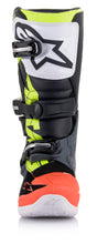 Load image into Gallery viewer, Alpinestars 2015017-9058-4 Tech 7S Boots Dark Grey/Red Fluo/Yellow Fluo Sz 04