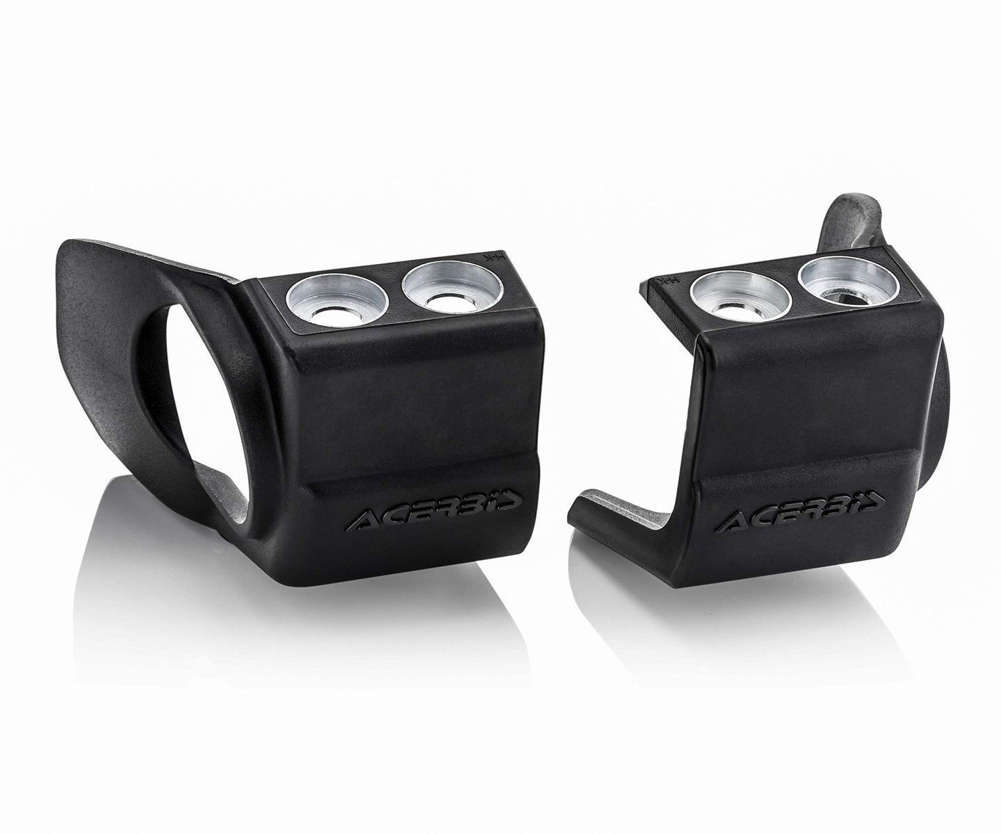 Acerbis - 09+ Hon 250-450 CRF-R/X/RX/CRF450R-S/Kaw KX250F/450F/Beta Fork Shoe Protectors - Black (2709690001)