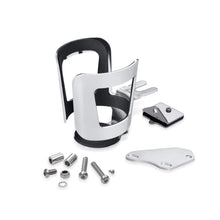 Load image into Gallery viewer, Show Chrome Accessories (52-835B) Chrome Handlebar Mount Beverage Holder