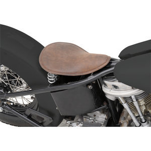 DRAG SPECIALTIES SPR SOLO SEAT DISTRESS BRN LEATHER 0806-0039