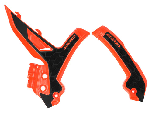 ACERBIS Frame Guards XGRIP orange/blk SX125/250/300:23,SXF250-450:23 2975045225