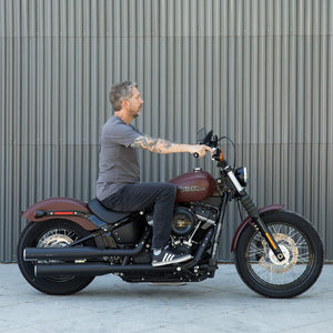 Biltwell | Chumps Handlebar | Black Electroplate | TBW with Insert | 1" | Compatible With Cable Operated Throttles and Harley's Throttle-By-Wire Control Module