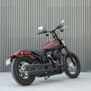 Biltwell | Tracker Handlebar | Black Electroplate | TBW with Insert | 1" | Compatible With Cable Operated Throttles and Harley's Throttle-By-Wire Control Module