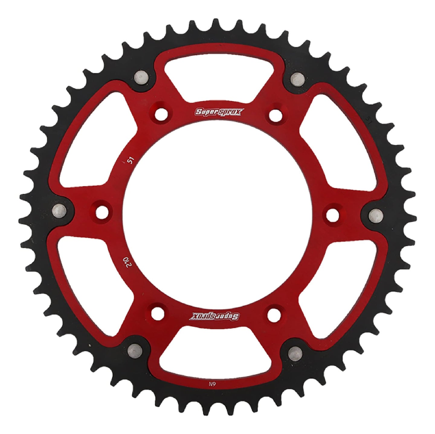 SUPERSPROX SPROCKET STEALTH 51T RED RST-210-51-RED