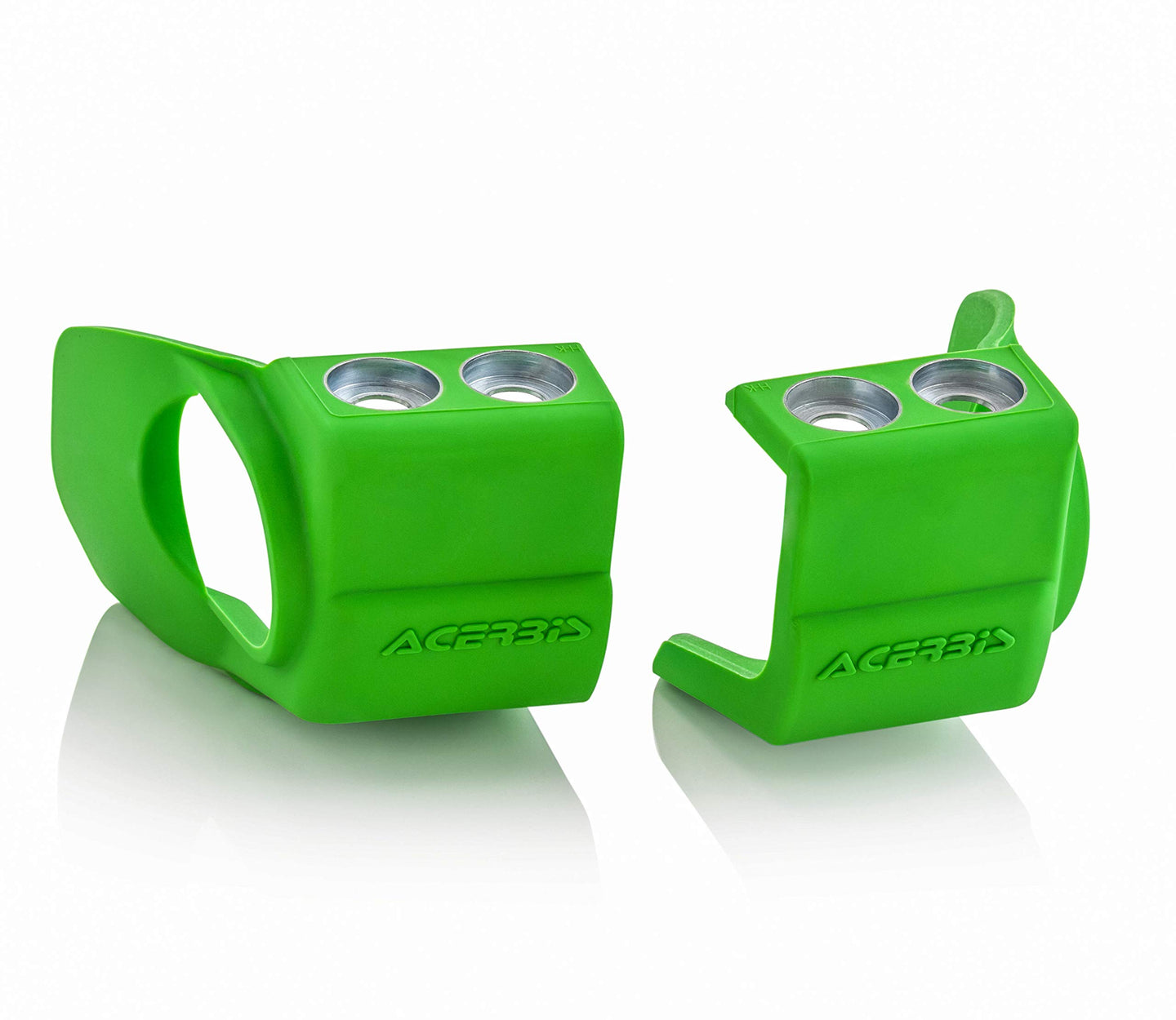Acerbis - 09+ Hon 250-450 CRF-R/X/RX/CRF450R-S/Kaw KX250F/450F/Beta Fork Shoe Protectors - Green (2709690006)