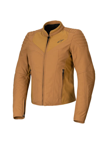 Alpinestars Isla Waterproof Womens Motorcycle Jacket, Stylish Design, All-Weather Protection, Lightweight Comfort, Brown, Small