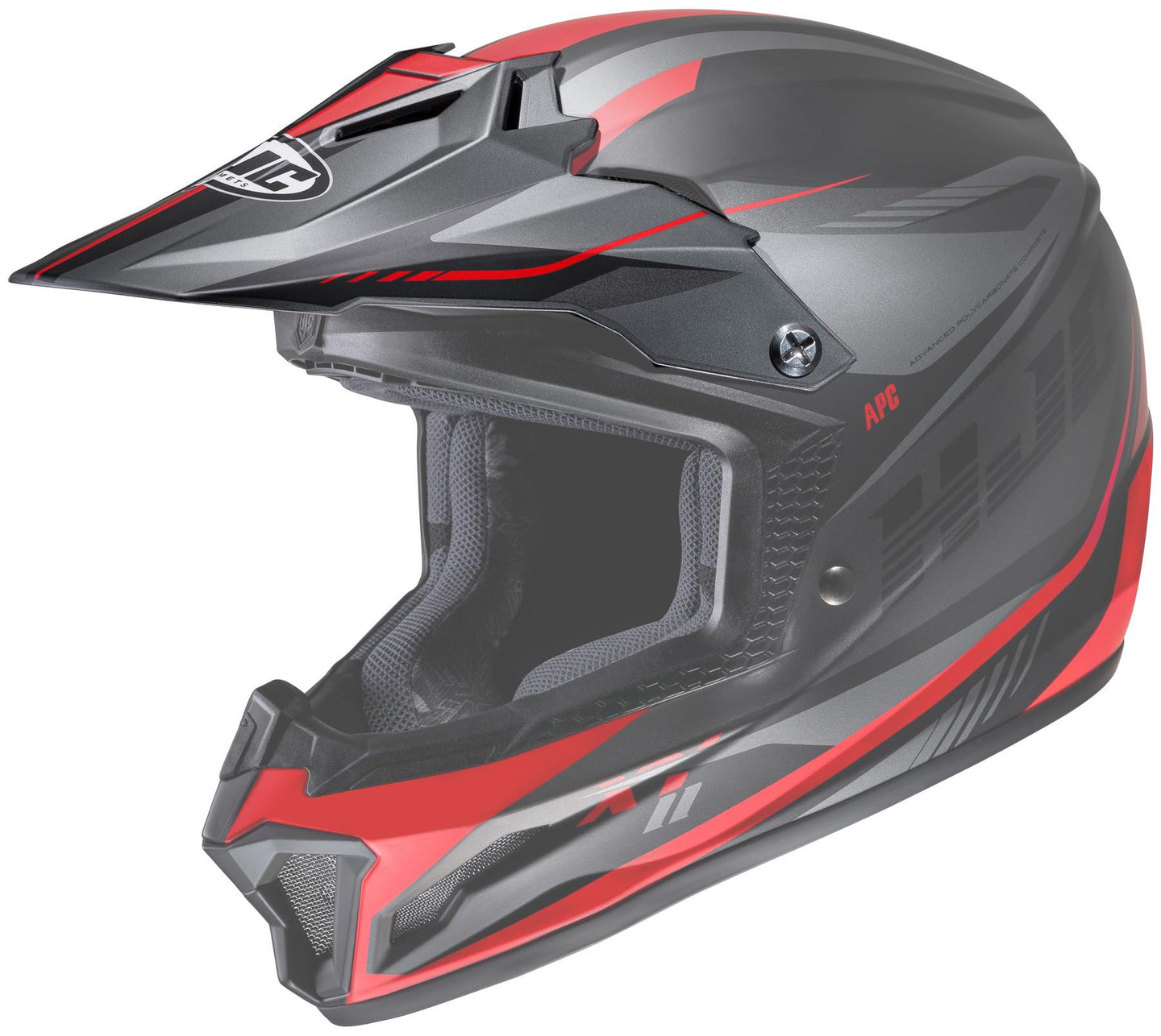 HJC CS-XY II Drift Helmet Visor/Peak Red