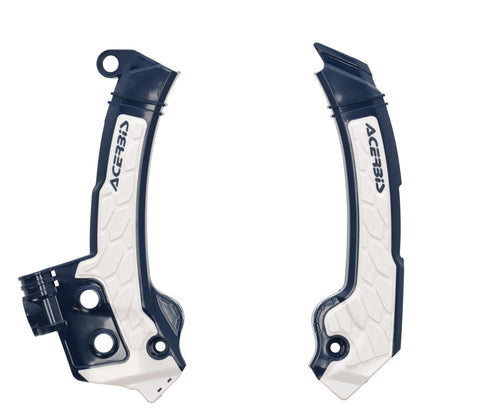 ACERBIS Frame Guards- blue/white-X-GRIP FC250-450:23, FX350/450:23, 2979601006