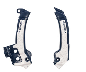 ACERBIS Frame Guards- blue/white-X-GRIP FC250-450:23, FX350/450:23, 2979601006