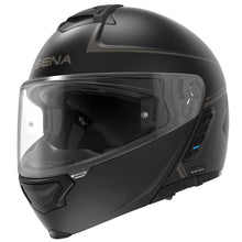 Load image into Gallery viewer, Sena Impulse DOT Flip Up Modular Bluetooth Helmet w/Sound by Harman Kardon Dual Visor Helmet with Integrated Mesh Intercom System / MP3 / Voice Dial (Matte Black, Small)